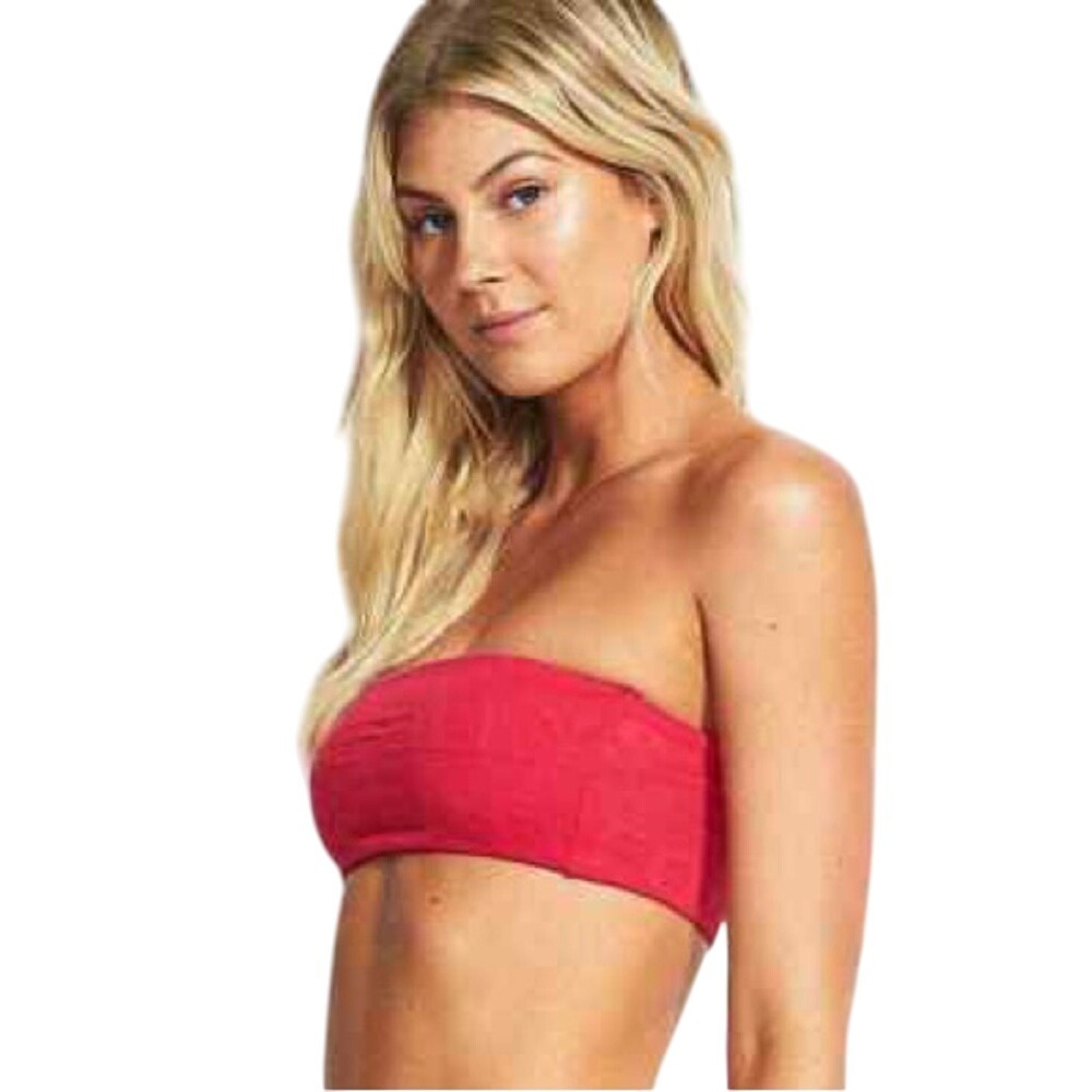 Revolve Seafolly Swim Bandeua Top - "Your Type" - Persian Pink -‎ AU 10 Scuba